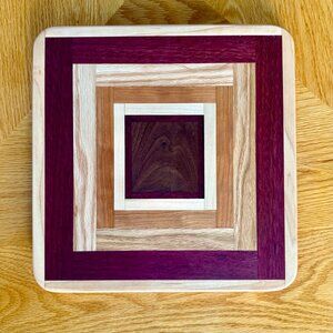 Cutting Board Walnut / Maple/ Cherry / Purple Heart Hardwoods Hand Crafted